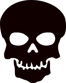 256x320 Skull Clipart For Stencils