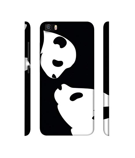 466x546 Casotec Panda Drawing Design Printed Hard Back Case