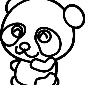 336x336 Cute Panda With Bamboo Drawing Ice Cream Drawings In Pencil Really