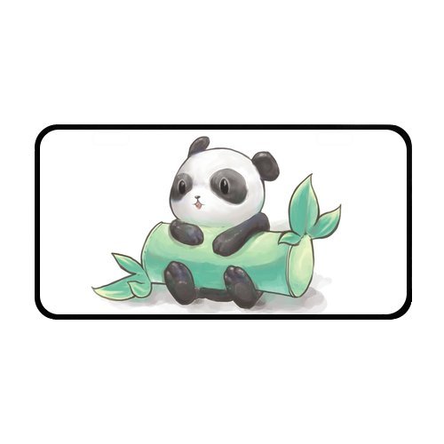 500x500 Hot Sale Discount Car Tag Cute Panda With Bamboo