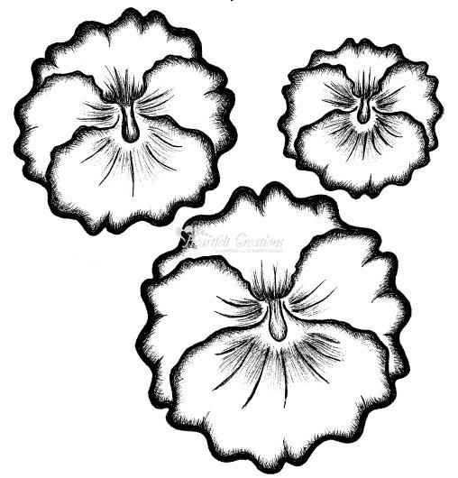 508x530 Heartfelt Stamp Set Graceful Pansy Paperplay Heartfelt