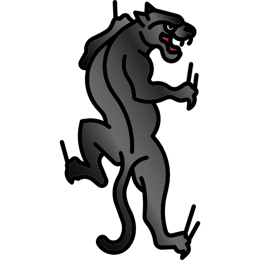 512x512 Drawing Panther Old School Transparent Png Clipart Free Download