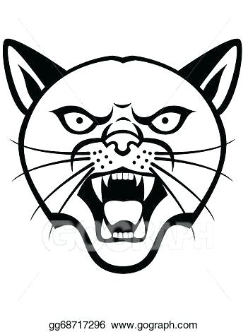 351x470 How To Draw A Panther Head Step