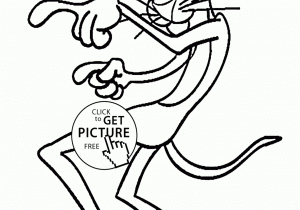 300x210 Cartoon Panther Drawing Panther Cartoon Coloring Book Hand Drawn