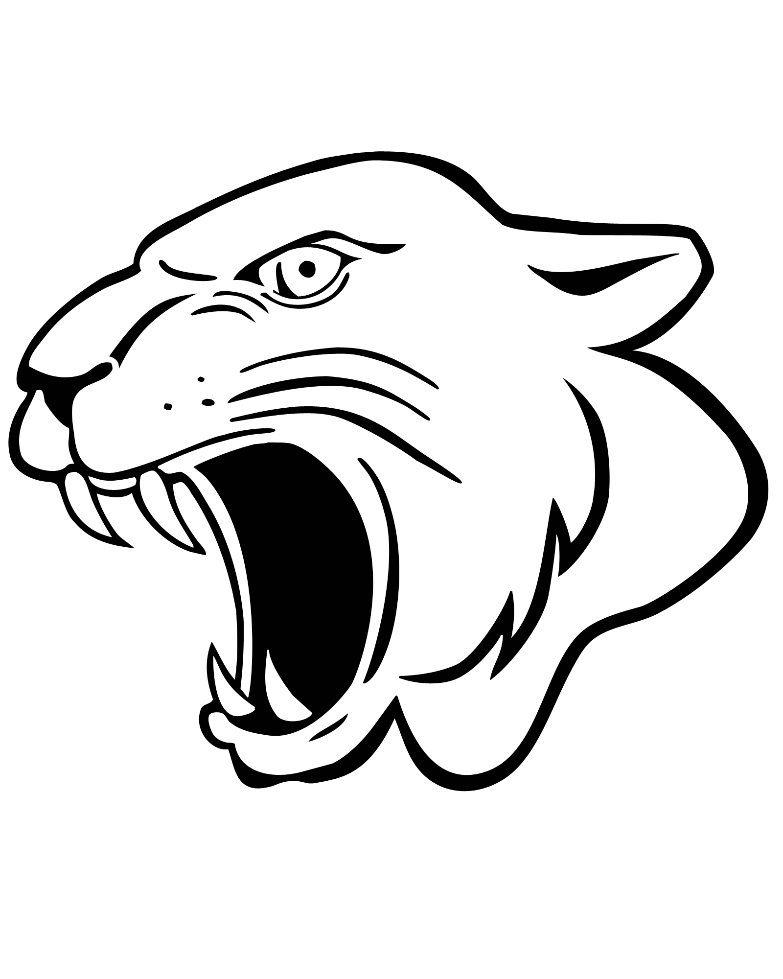 1600x2000 Panther Drawing Roar For Free Download
