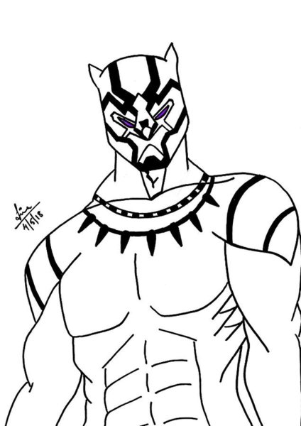424x600 Black Panther Drawings Fine Art America