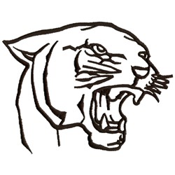 250x250 Panther Outline Designs For Embroidery Machines