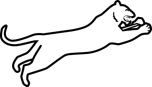 600x346 Panthers Outline Logo Png Images