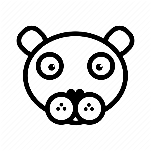 512x512 Animal, Face, Felin, Head, Nature, Outline, Panther Icon