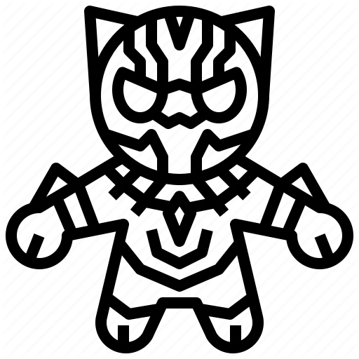 512x512 Avangers, Avatars, Black, Gartoon, Hero, Marvel, Panther Icon