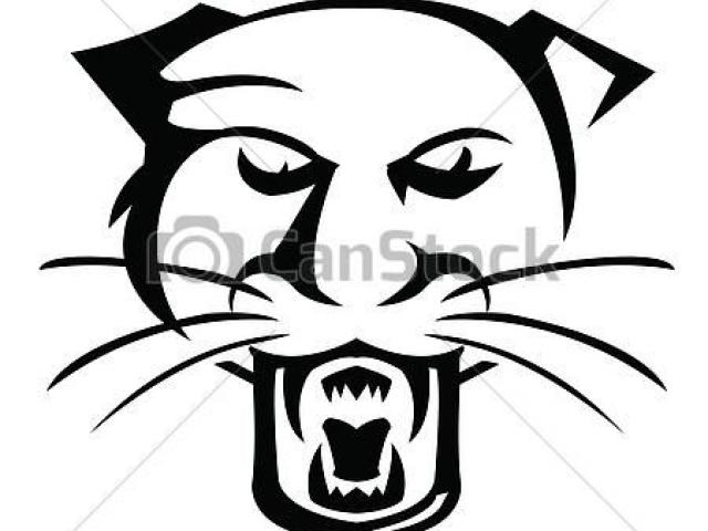 640x480 Panther Clipart Face