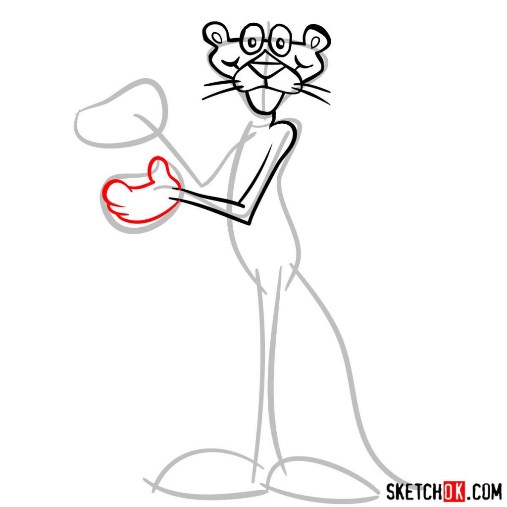 1024x1024 How To Draw The Pink Panther Stepstep Drawing Tutorials Unique