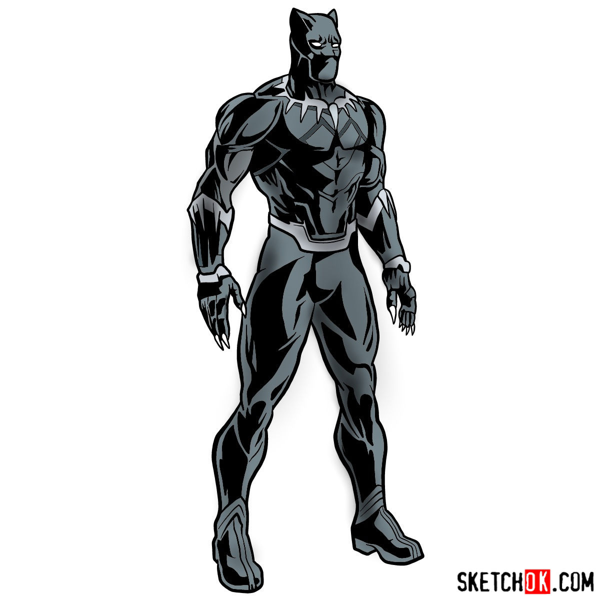 1200x1200 Huge Collection Of 'black Panther Drawing' Download More Than