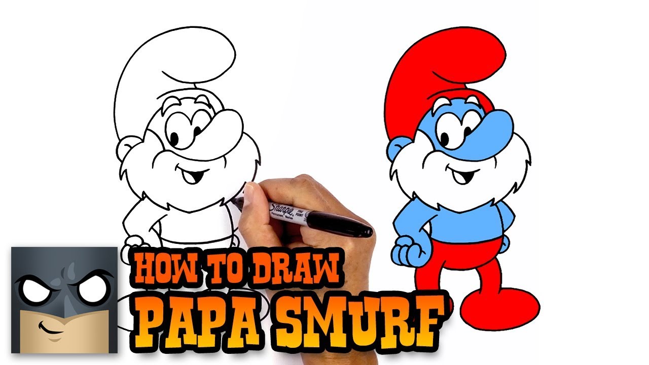 1280x720 How To Draw Papa Smurf