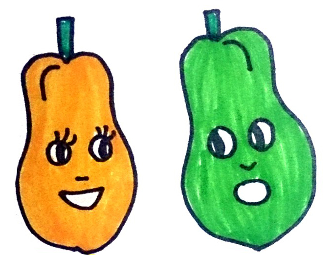 681x522 How To Draw A Papaya For Kids