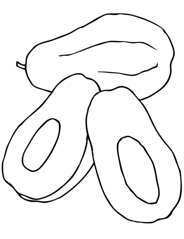 640x831 Papaya Clip Art