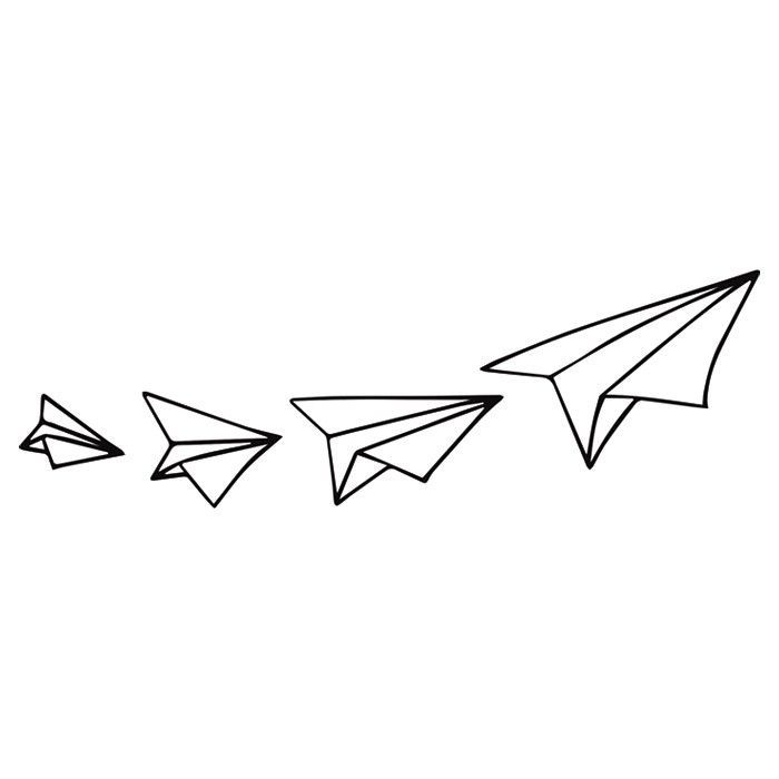 700x700 Simple Tumblr Paper Airplane Drawing
