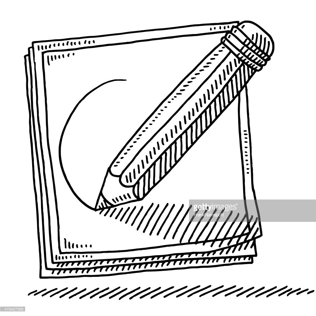 Paper And Pencil Drawing Free download on ClipArtMag