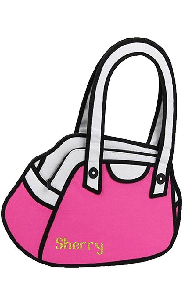 600x1000 Personalized Cartoon Shoulder Bag, Iit Jump Style Drawing