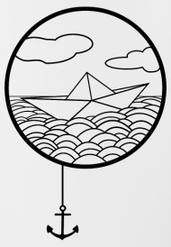 190x274 Paper Boat Water Bottle Spreadshirt