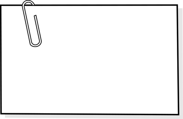 600x392 Note With Paperclip Note Avec Trombonne Free Vector In Open