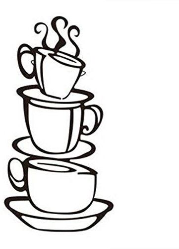 361x500 Wall Stickers Coffee Cup Wall Paper Souq