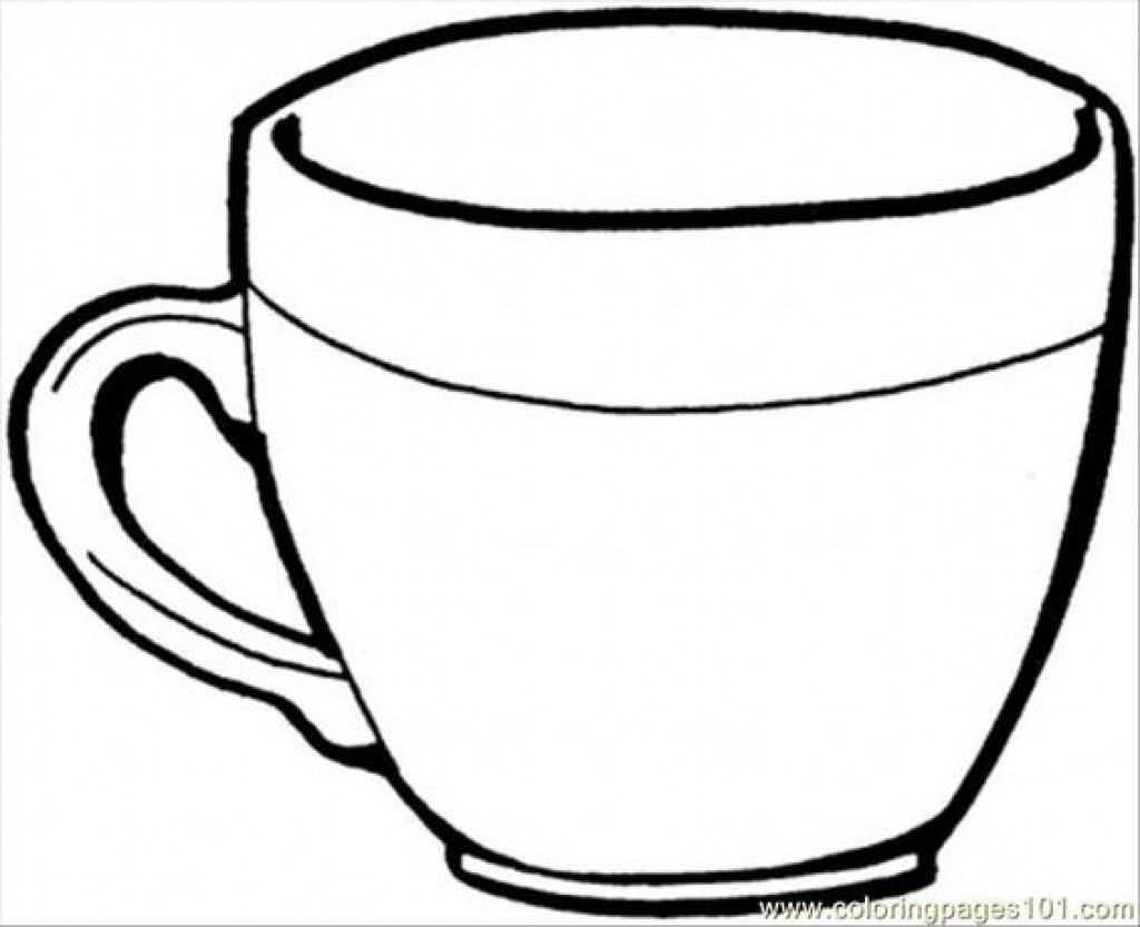 1024x833 Best Paper Coffee Cup Coloring Pages Pictures Inspiration Entry
