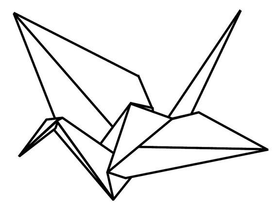 570x427 Origami Crane Vinyl Wall Decals New Project