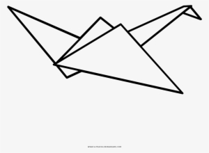 300x220 Paper Crane Coloring Page
