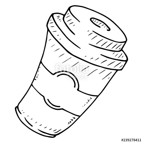 500x500 Plastic, Paper Cup For Coffee, Tea Icon Vector Illustration