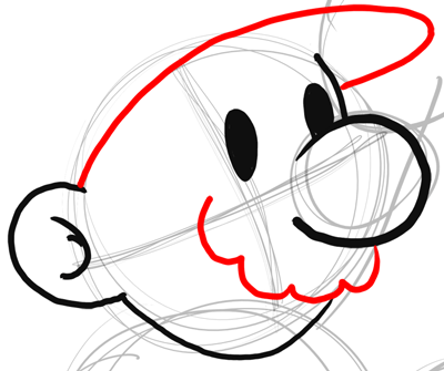 400x335 How To Draw Classic Mario Bros Or Paper Mario With Easy Step