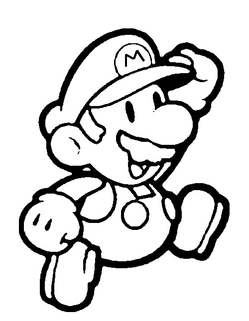 500x645 Paper Mario Coloring Pages To Print