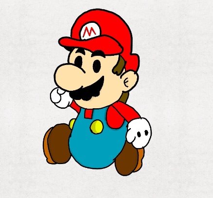 438x408 Paper Mario Drawing Mario Amino
