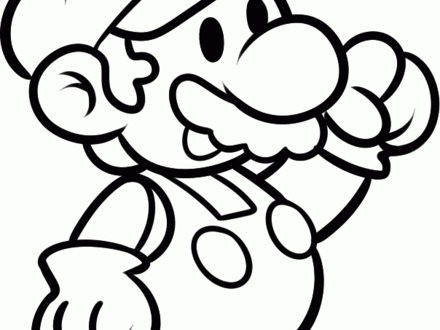 440x330 Paper Mario Coloring Pages, Super Paper Mario Coloring Pages