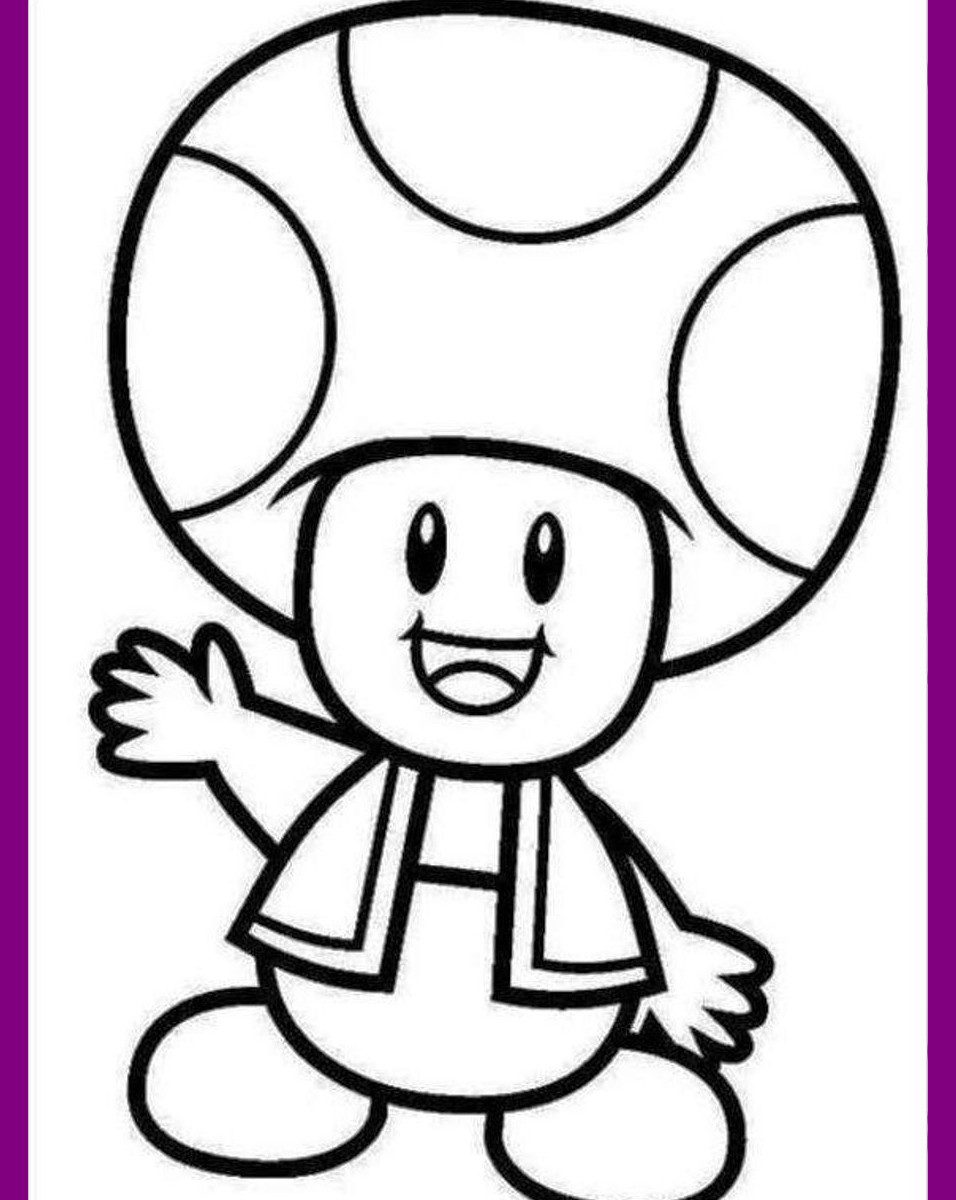 956x1200 Goomba Coloring