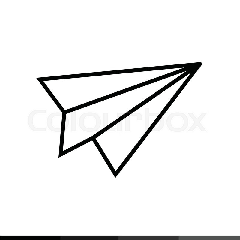 800x800 Paper Plane Icon Illustration Design Stock Vector Colourbox