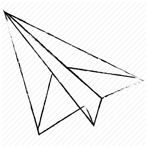 512x512 Airplane, Office, Paper, Plane Icon