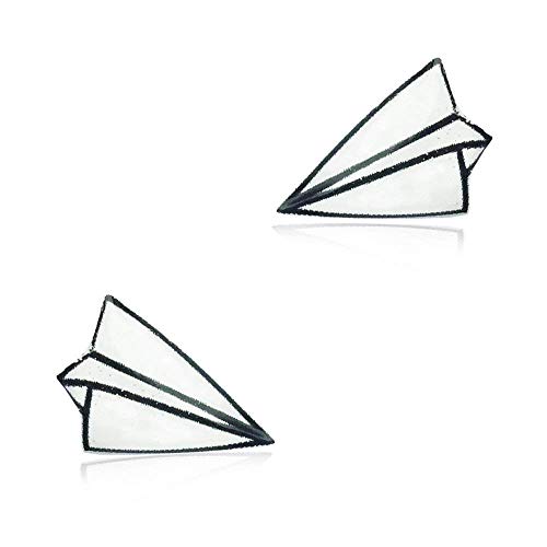 500x500 Paper Plane Stud Earrings