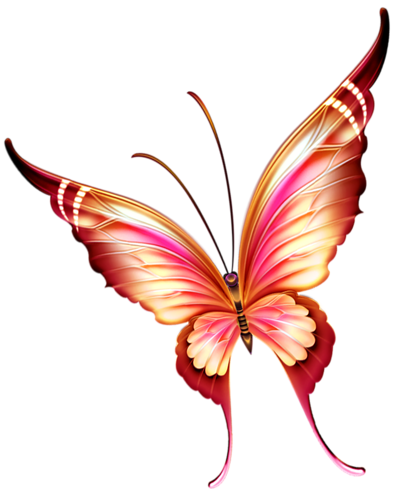 398x500 Risovannye Babochki Butterfly Butterfly, Butterfly Clip Art