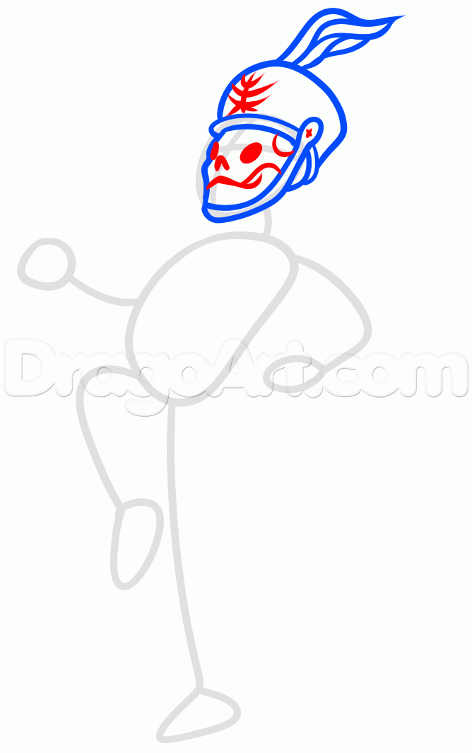 668x1064 Draw The Black Parade Skeleton, Step