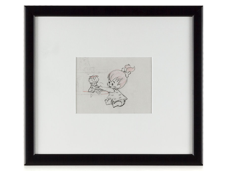 900x676 The Flintstones Original Production Drawing Of Pebbles