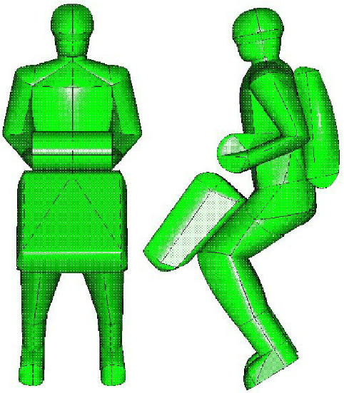 482x551 Paratrooper Model With Parachute Pack Download Scientific Diagram