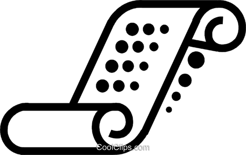 480x303 Scrolls And Parchment Royalty Free Vector Clip Art Illustration