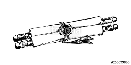 500x250 Hand Drawn Scroll Parchment Sketch Illustration Vector Black Ink