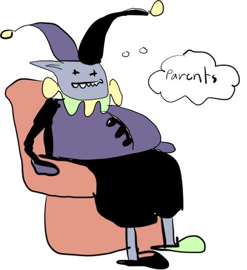 483x528 One Jevil Drawing Everyday On Twitter Jevil Thinking About His