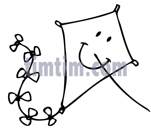 529x466 Free Drawing Of Kite Smiley Bw From The Category Parents Kids