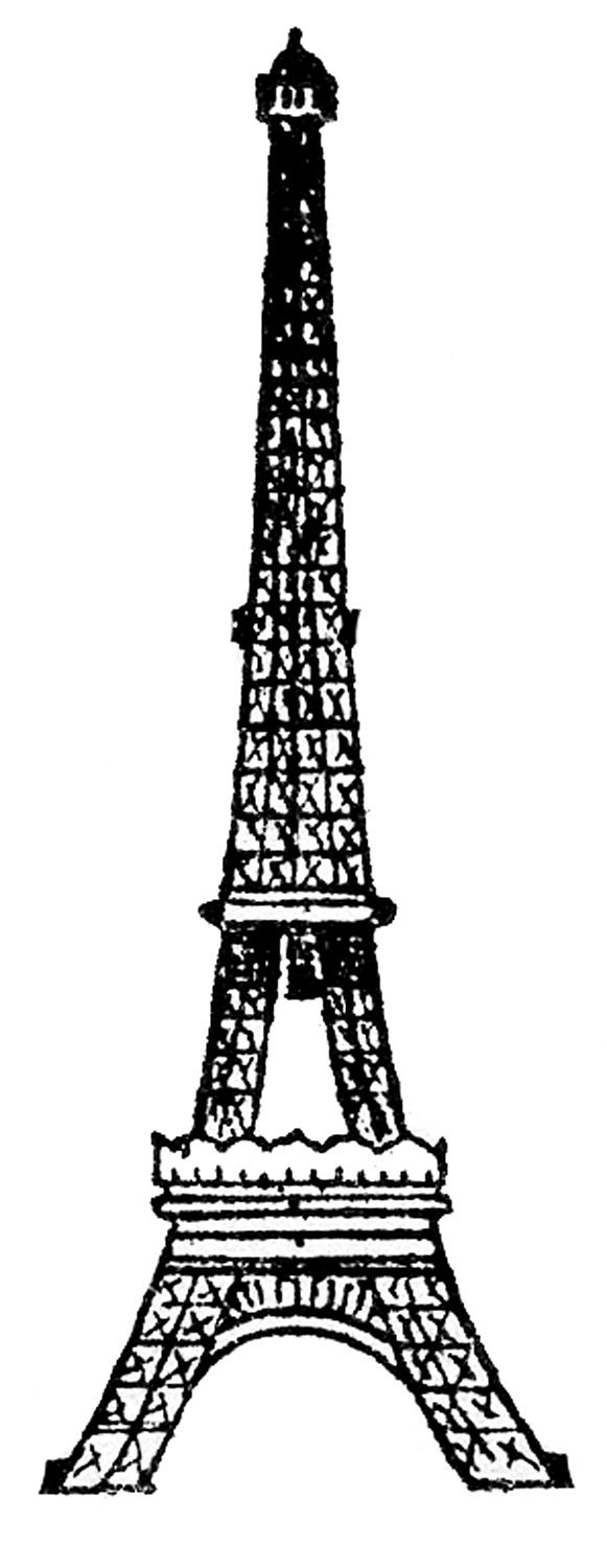581x1500 Eiffel Tower Drawing Black And White Paris Eiffel Tower In Black