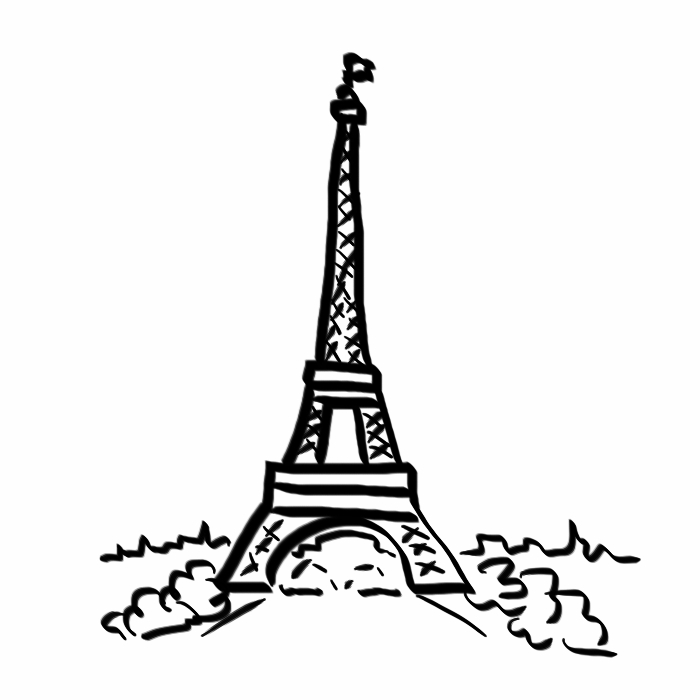 700x700 Eiffel Tower Paris Drawing Art Drawing Skill