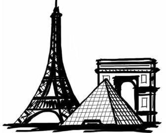 340x270 Paris Sketch Drawing Etsy