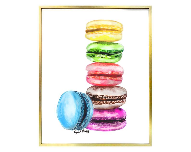 794x631 Macaroons Print Illustration Food Drawing Wall Art Etsy